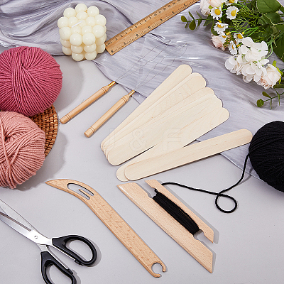 DIY Wood Knitting Tools Sets DIY-WH0899-18-1
