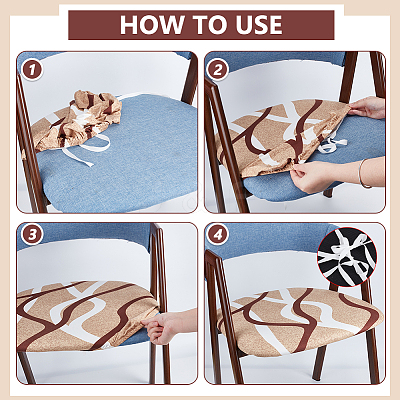 Polyester Chair Cushion Cover AJEW-WH0709-132-1