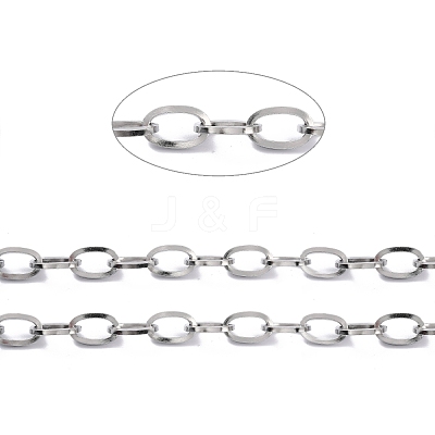 Tarnish Resistant 304 Stainless Steel Cable Chains STAS-P301-02P-1