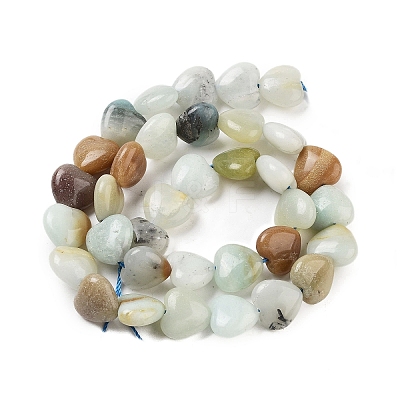 Natural Flower Amazonite Beads Strands G-B022-29C-1