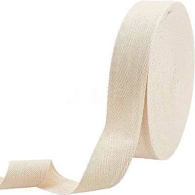 Cotton Cotton Twill Tape Ribbons OCOR-WH0057-30F-03-1