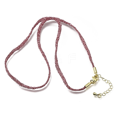 3.5MM Polyester Metallic Cord Braided Cord Necklace Making FB-CBAA152-01G-1