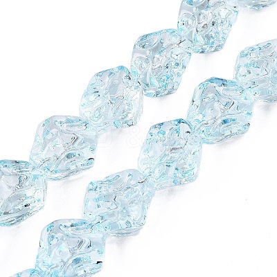 Electroplate Glass Beads Strands EGLA-N012-08H-1