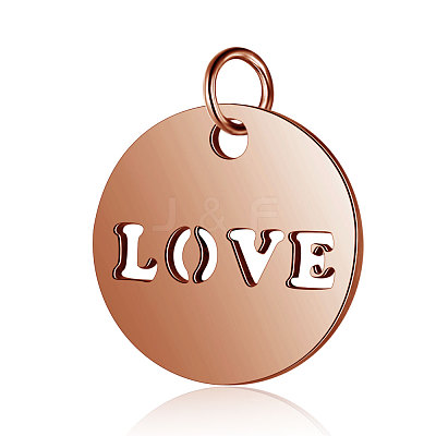 304 Stainless Steel Charms STAS-S105-T520R-1