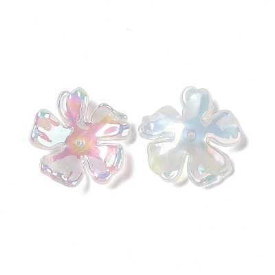 Opaque Acrylic Bead Caps OACR-C009-14-1