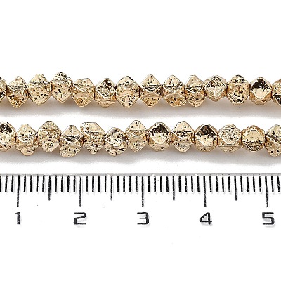 Electroplated Synthetic Lava Rock Beads Strands G-H303-A07-LG-1-1