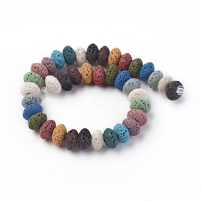 Natural Lava Rock Beads Strands G-F671-01A-17-1