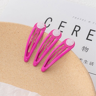 Iron Enamel Snap Hair Clip Findings FIND-WH0110-049-1