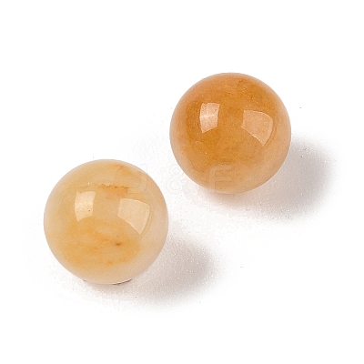 Natural Topaz Jade No Hole Sphere Beads G-K353-04A-17-1