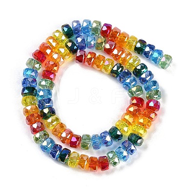 Electroplate Glass Beads Strands EGLA-B009-04-1