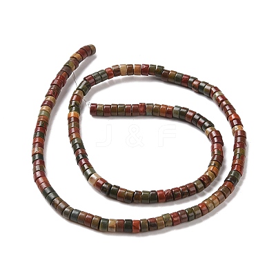 Natural Polychrome Jasper/Picasso Stone/Picasso Jasper Beads Strands G-F631-A50-1