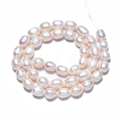 Natural Cultured Freshwater Pearl Beads Strands PEAR-N012-06T-1