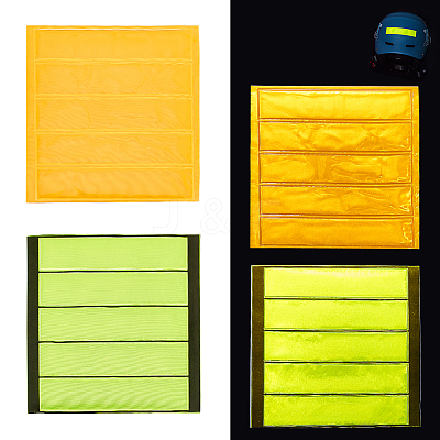 8 Sheets 2 Colors Waterproof PVC Plastic Reflective Stickers DIY-GA0004-04-1