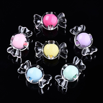 Transparent Acrylic Beads X-TACR-N011-002A-01-1