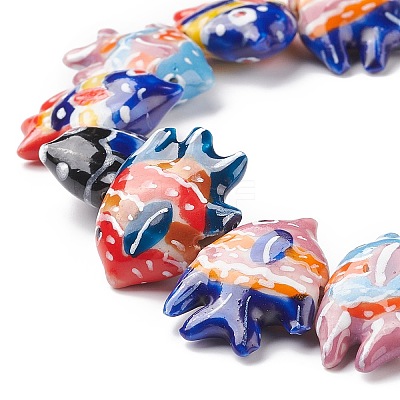 Handmade Porcelain Beads X1-PORC-G002-54J-1