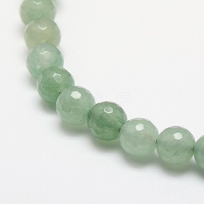 Natural Green Aventurine Beads Strands G-M037-8mm-01-1