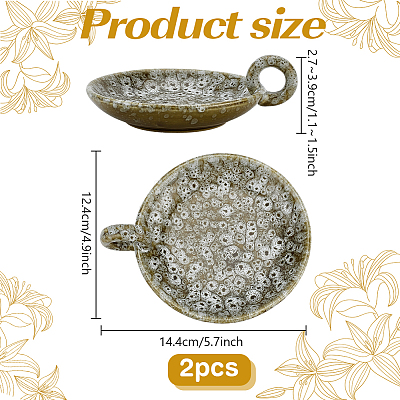 2Pcs Porcelain Candle Holders DJEW-PH0001-86B-1