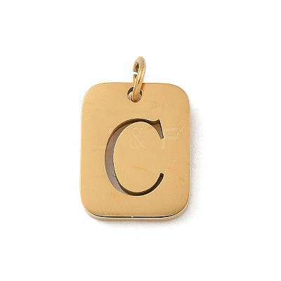 304 Stainless Steel Charms STAS-R001-01G-C-1