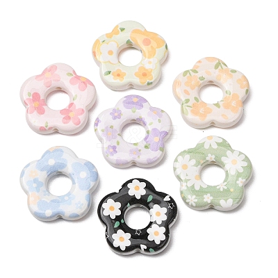 Printed Opaque Acrylic Beads AC-CBAE647-04-1