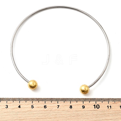 1.8MM 201 Stainless Steel Cuff Bangle Making BJEW-Z144-01GP-02-1