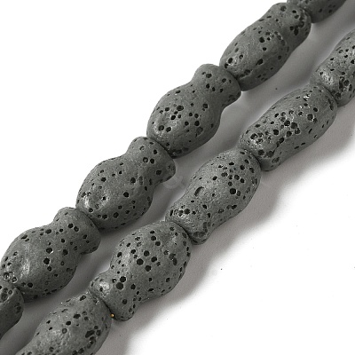 Natural Lava Rock Beads Strands G-U007-01A-1