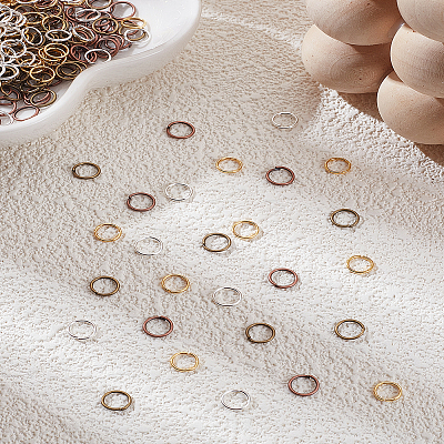 16G 4 Colors Iron Open Jump Rings IFIN-LP0001-09-1
