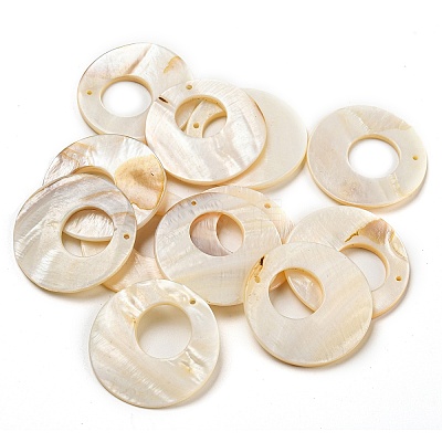 Natural Freshwater Shell Pendants BSHE-Z005-07-1