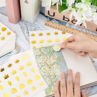 Round Dot Paper Sealing Stickers DIY-WH0349-137F-1