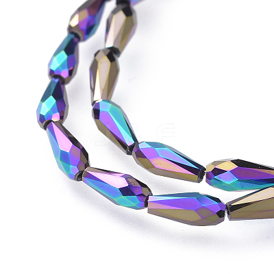 Electroplate Glass Beads Strands EGLA-L015-FP-A02-1
