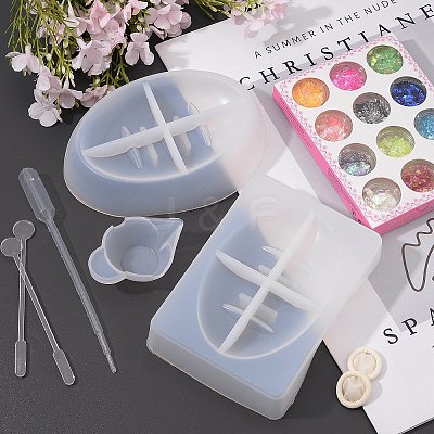 DIY Oval Soap & Soap Storage Box Molds Kits DIY-OC0003-52-1