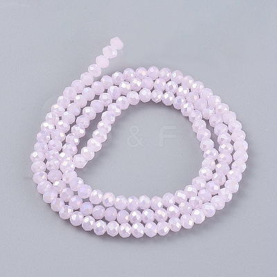 Electroplate Glass Beads Strands EGLA-A034-P3mm-B12-1