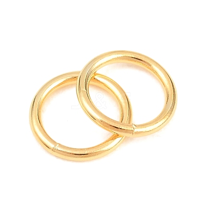Brass Closed Jump Rings KK-D257-01G-01-1