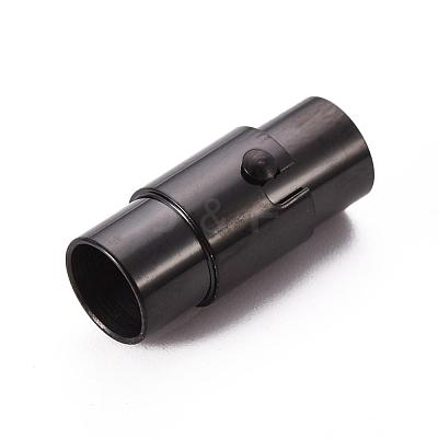 304 Stainless Steel Locking Tube Magnetic Clasps Ion Plating(IP) STAS-I045-12-6mm-1