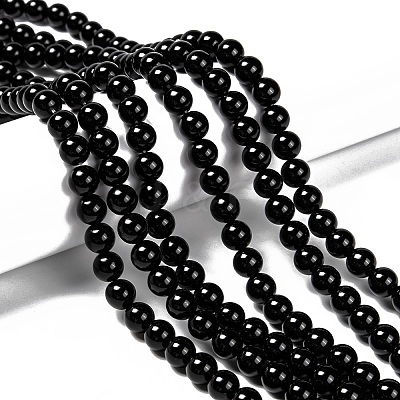 Natural Eyeless Obsidian Beads Strands LS-G-K123-06-12mm-1