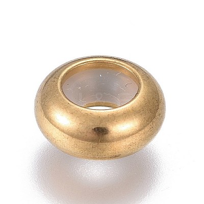 304 Stainless Steel Beads STAS-P242-05G-1