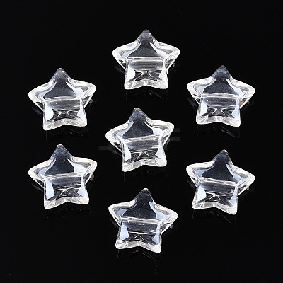 Transparent Acrylic Beads TACR-T028-63B-1
