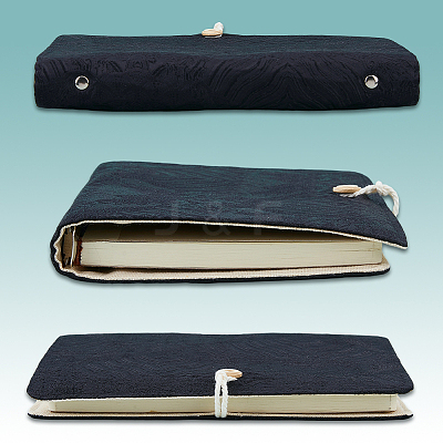 1Pc Cotton and Linen Binder Book Cover AJEW-FH0006-82A-1