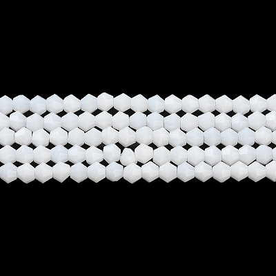 Opaque Solid Color Imitation Jade Glass Beads Strands GLAA-F029-P4mm-15-1