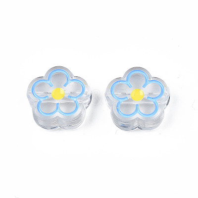 Transparent Acrylic Beads X-ACRC-S039-03-1