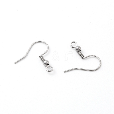 Tarnish Resistant 316 Surgical Stainless Steel Earring Hooks STAS-N019-02-1