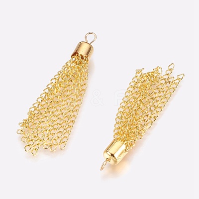 Curb Chain Tassels Pendants IFIN-K038-01G-1