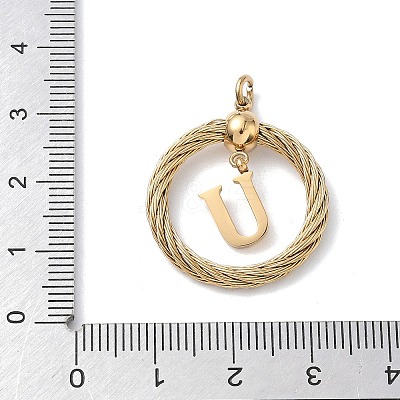 304 Stainless Steel Pendants STAS-D154-01U-G-1