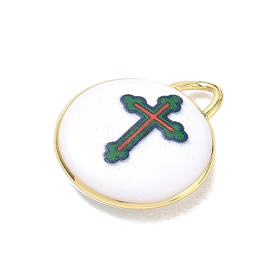 Printed Brass Pendants KK-CBAF9BC-13G-02-1