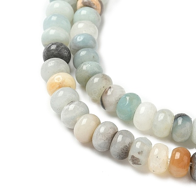 Natural Flower Amazonite Beads Strands G-F520-16-1