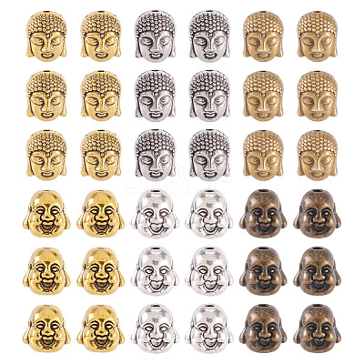 Tibetan Style Alloy Beads TIBEB-CD0001-03-1