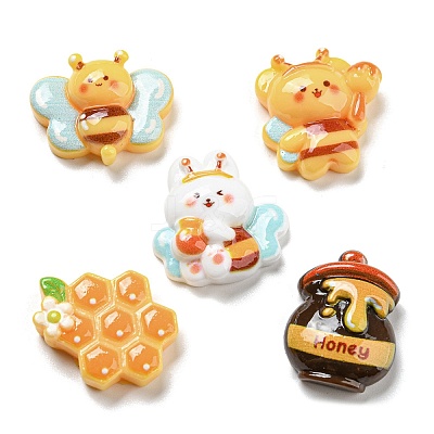 Opaque Resin Cabochons X-RESI-Q227-07-1