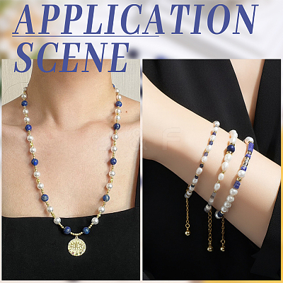 1 Strand Dyed Grade A Natural Lapis Lazuli Beads Strands G-PA0002-65A-1