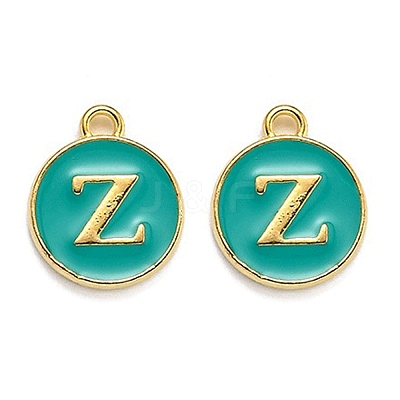 Golden Plated Alloy Enamel Charms LS-ENAM-Q437-15Z-1