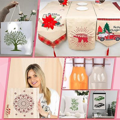 Self-Adhesive Silk Screen Printing Stencil DIY-WH0173-007-1