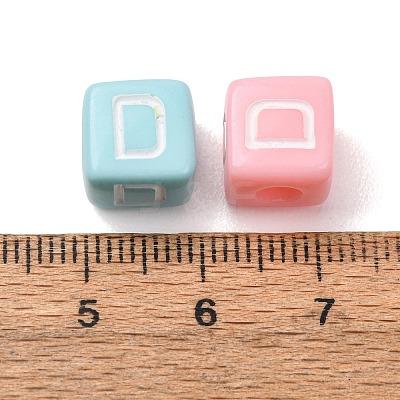 Opaque Acrylic European Beads AC-CBA7A73-01D-1